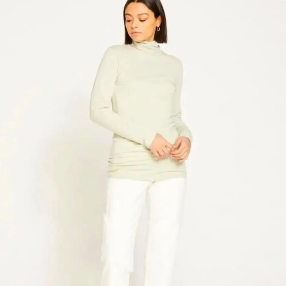 Universal Standard Jersey Turtleneck in Mineral Gray - Picture 1 of 8